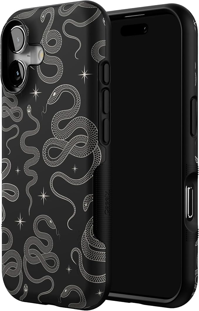 Casely iPhone 17 Case | We're Ready for It | Black Serpent | Bold Protective Design | Compatible with MagSafe
