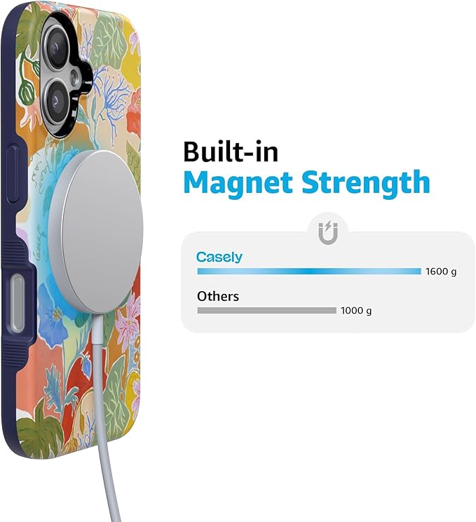 Casely iPhone 17 Case | Botanical Blooms | Floral Patchwork | Compatible with MagSafe | Bold Protective Design