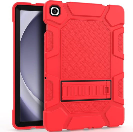 Rantice Case for Samsung Galaxy Tab A9+ 11”, Heavy Duty Shockproof Rugged Protective Case with Kickstand for Samsung Galaxy Tab A9+ / A9 Plus 11” 2023 (SM-X210/X216/X218), Red+Black
