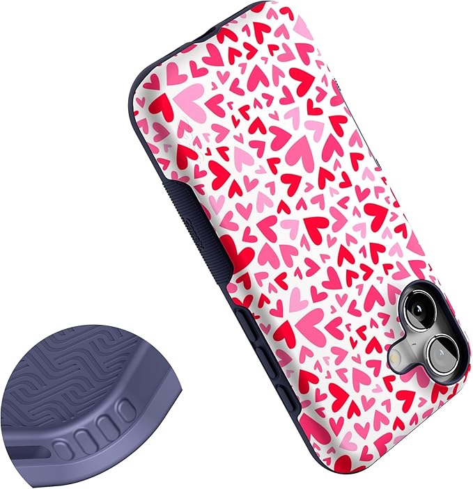 Casely iPhone 17 Case | XOXO | Candy Hearts | Bold Protective Design | Compatible with MagSafe