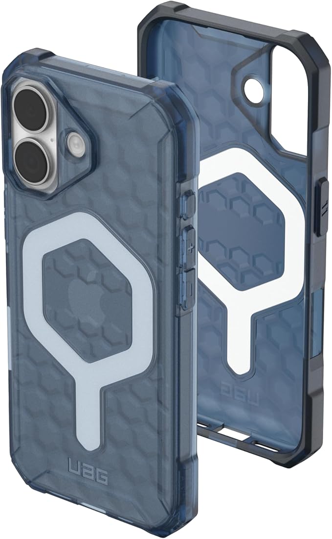 URBAN ARMOR GEAR UAG Designed for iPhone 17 Case Essential Armor - Compatible with MagSafe Translucent Military Grade Protective Cover, Cloud Blue