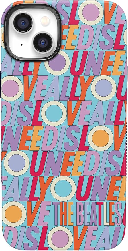 Casely iPhone 14 Case | Beatles | All You Need is Love | Compatible with MagSafe | Bold Protective Design