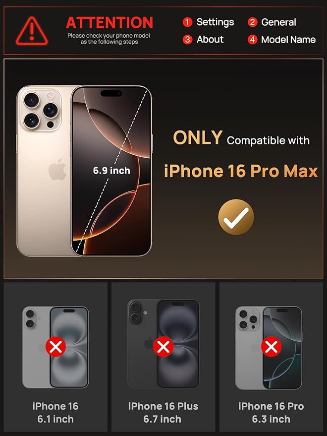 Vihibii for iPhone 16 Pro Max Case Wallet with Card Holder (4 Cards) [RFID Blocking] & Slide Camera Cover, Military Grade Drop Protection, Rugged Back & Silicone Edge Phone Case 6.9" 2024, Rose Gold