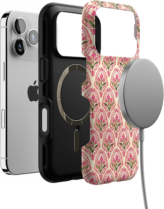 Casely iPhone 17 Pro Case | Tulip Tapestry | Jenna Palek x Casely | Bold Protective Design | Compatible with MagSafe