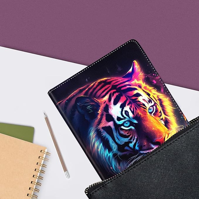 Case for Samsung Galaxy Tab A9 Plus 11 inch 2023，Slim Fit Foldable Standing Cover Case with Auto Sleep/Wake for Galaxy Tab A9+ 11’2023 (SM-X210/X216/X218)，Colorful Tiger