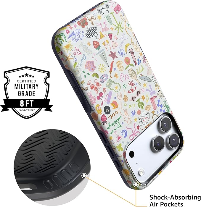 Casely iPhone 17 Pro Case | All The Fun Things | Fun on Weekdays | Compatible with MagSafe | Bold Protective Design