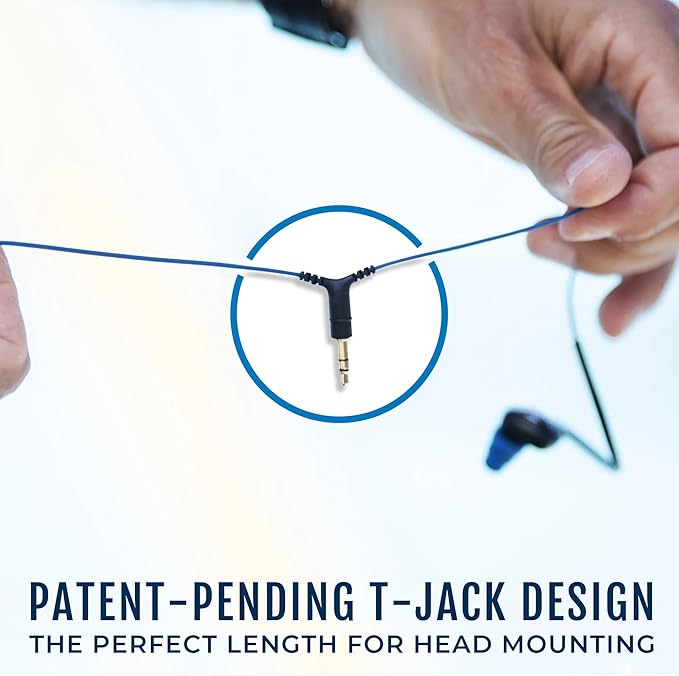 H2O Audio Surge SX10 Waterproof IPX8 Headphones –(Short Cord Design), in-Ear Noise Cancelling Earbuds for Swimming, Running, Sports – Lightweight, Secure Fit, Dynamic Bass, Memory Foam Tips