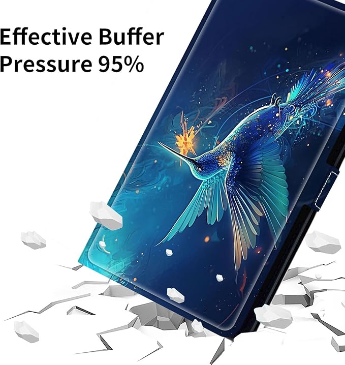 for Walmart Onn 10.4" Tablet Pro 2023 (Model:100110603) Case Dluggs 360 Degree Rotating Smart Protective Stand Cover for Walmart Onn 10.4 Inch Pro Tablet-Blue Lucky Bird