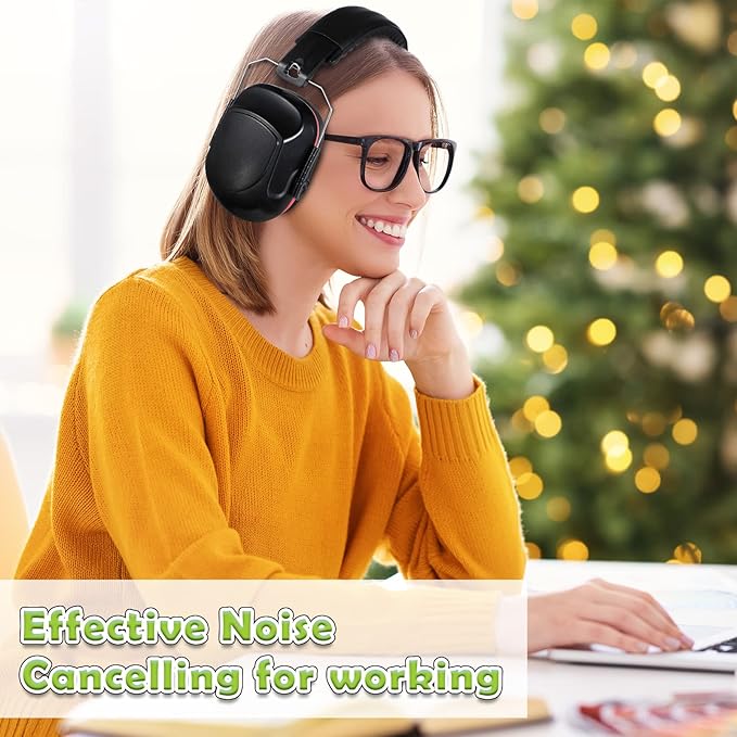 Yunsailing 6 Pcs Ear Protection Noise Reduction Headphones Nrr 28db Safety Hearing Ear Muffs Shooting Gun Range Mowing