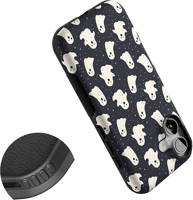 Casely iPhone 17 Case | All Boos No Bite | Friendly Ghost | Bold Protective Design | Compatible with MagSafe
