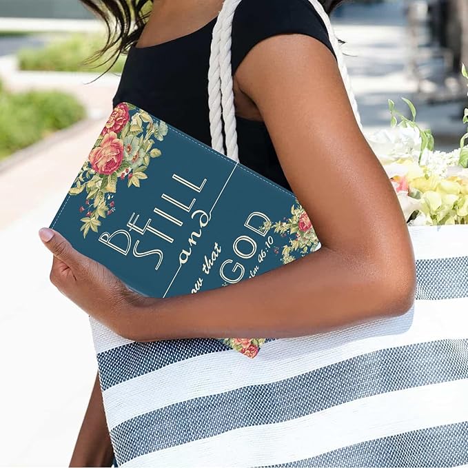 Case for Samsung Galaxy Tab A7 10.4 inch 2022/2020 (SM-T500/T503/T505/T507/T509), Premium PU Leather Stand Folio Cover with Auto Sleep/Wake, Bible Verse Psalm 46:10