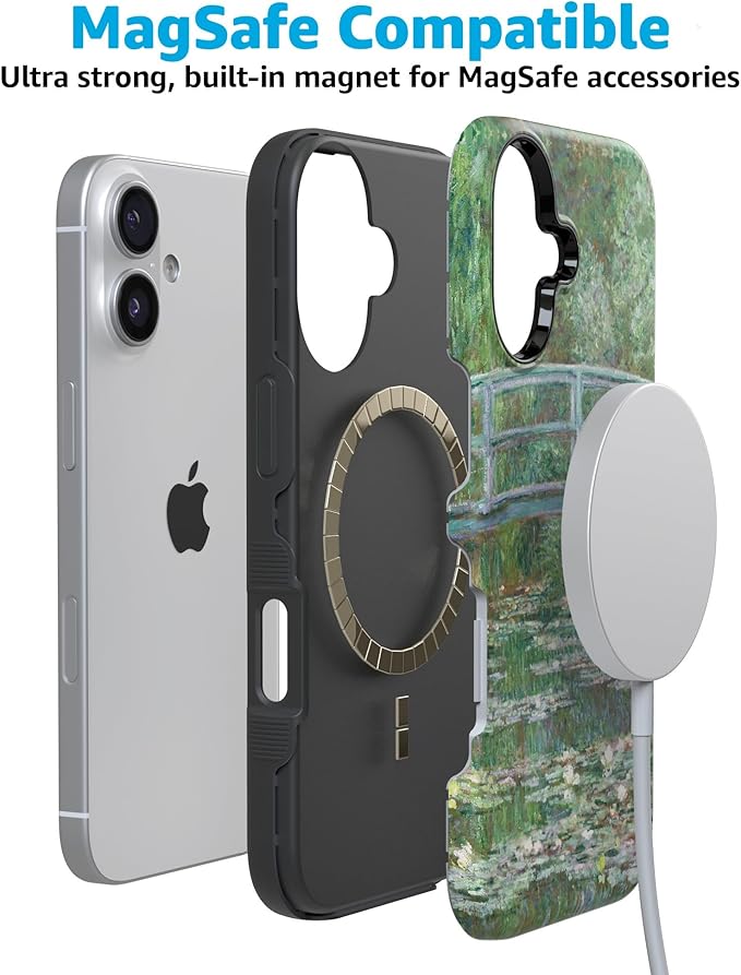 Casely iPhone 17 Case | Monet's Bridge | The Met Museum | Compatible with MagSafe | Bold Protective Design