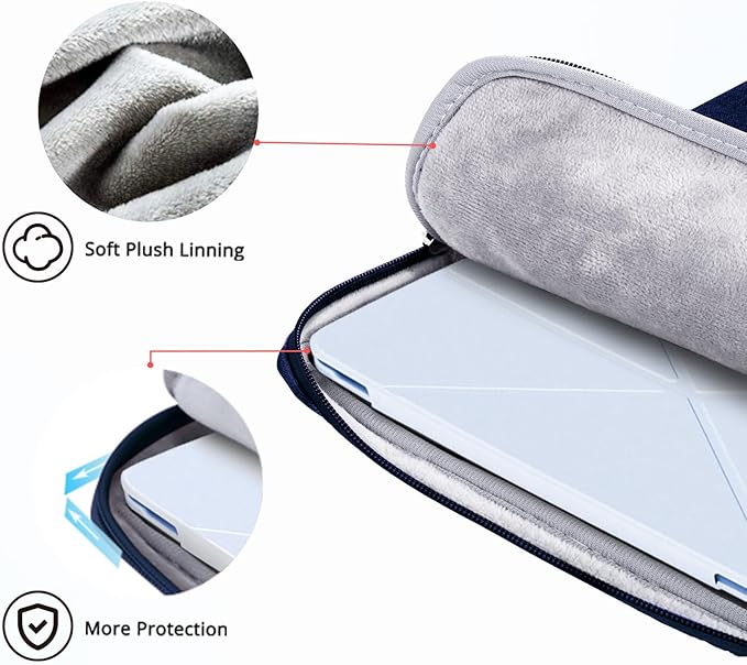 Ferkurn Laptop Case Sleeve for Men Women Chromebook Case Compatible with MacBook Air/Pro Lenovo Surface HP Dell ASUS Acer, 14 inch, Blue