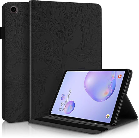 Case for Samsung Galaxy Tab A 8.0 2019 Case SM-T290 /T295 Premium PU Leather Flip Wallet Cover Folio Stand Case Shell with Pencil Holder Card Pockets for Galaxy Tab A 8.0 inch Tablet - Black