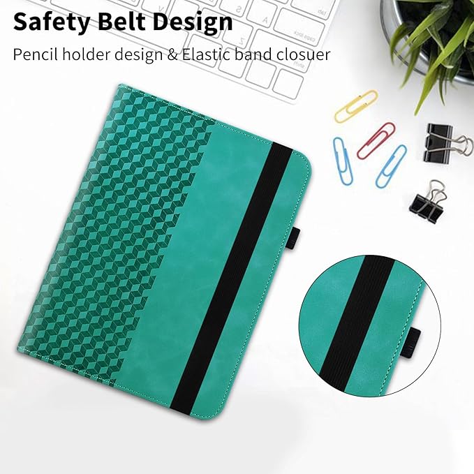 Case for Samsung Galaxy Tab A9 Plus 11" 2023 (SM-X210/X216/X218),360 Degree Rotating PU Leather Folio Protective Case with Auto Sleep/Wake,Card Holder&Shoulder Strap for Woman Man,Blue