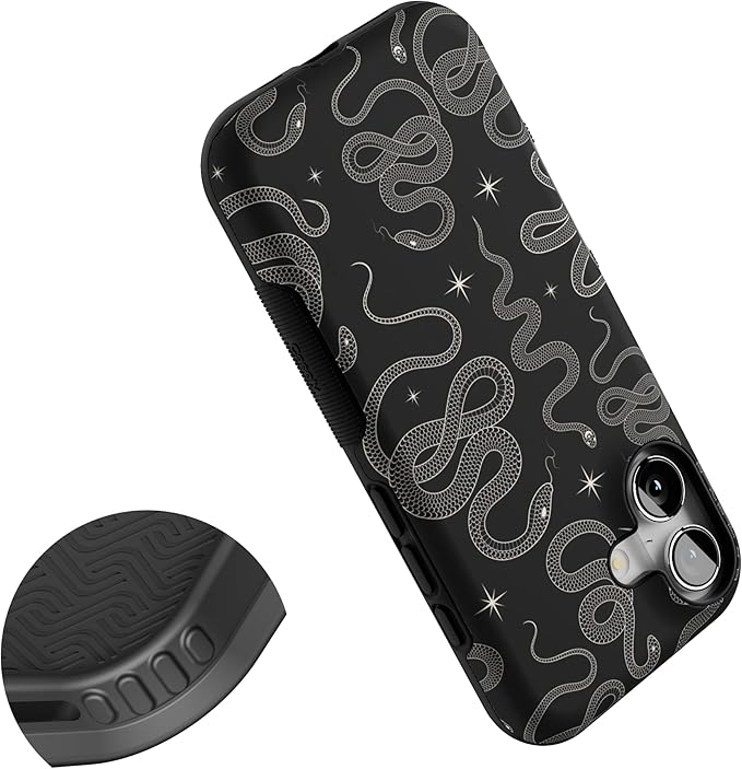Casely iPhone 17 Case | We're Ready for It | Black Serpent | Bold Protective Design | Compatible with MagSafe