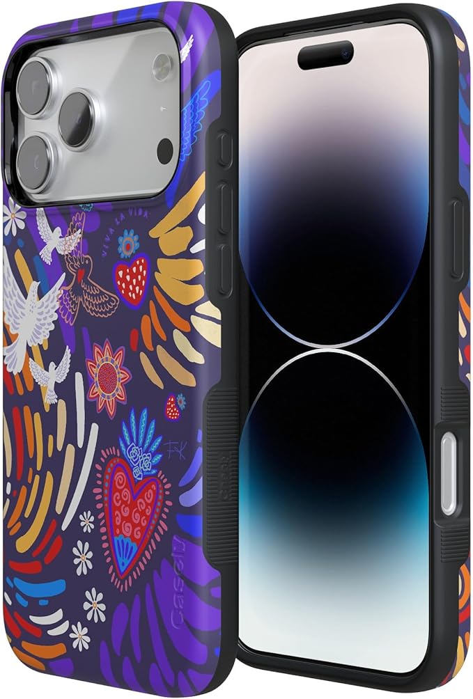 Casely iPhone 17 Pro Case | Viva La Vida | Frida Kahlo Collage | Compatible with MagSafe | Bold Protective Design