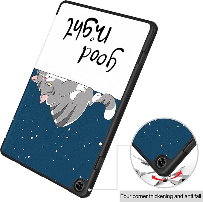 Case for TECLAST T50 11.0 inch Tablet, Folding Folio Ultra-Thin PU Leather Stand Case Cover for TECLAST T50 11.0 inch Lazy Cat