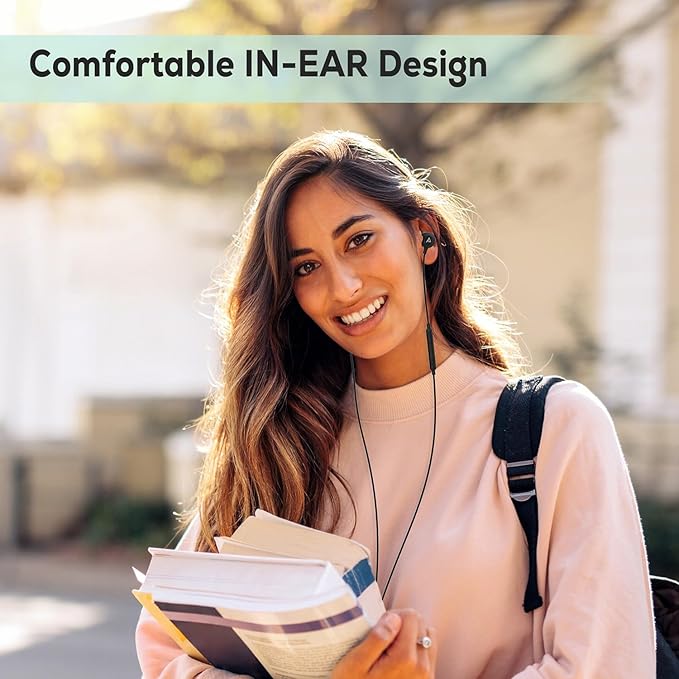 USB C Headphones for iPhone 16/15 Pro Max Wired Earbuds in-Ear Type C Built-in HD Microphone Volume Control Earphones for Samsung Z Flip 5 4 Galaxy S23 S21 A53 A54 Pixel 8 7 Pro, Black