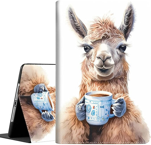 Case for Galaxy Tab A9 Plus ， Auto Sleep/Wake Multi-Angle Viewing Slim Folio Stand Cover for Samsung Galaxy Tab A9+/A9 Plus 11 Inch 2023 (SM-X210/X216/X218), Alpaca Art