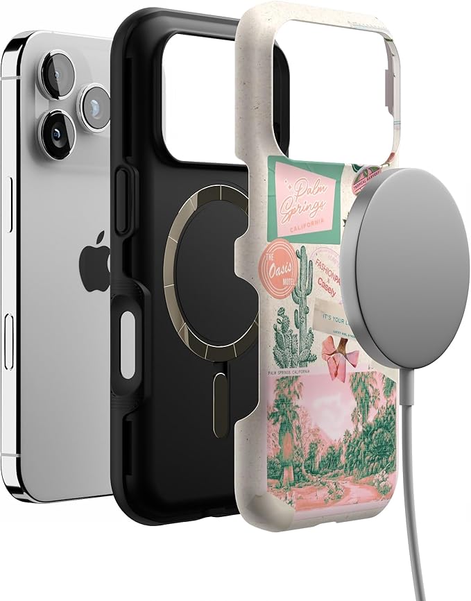 Casely iPhone 17 Pro Case | Vintage Vacay | FashionPass x Casely | Bold Protective Design | Compatible with MagSafe