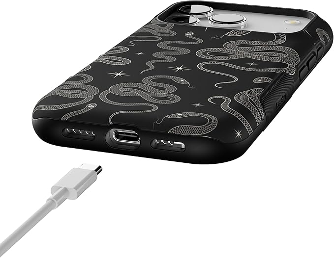 Casely iPhone 17 Pro Case | We're Ready for It | Black Serpent | Bold Protective Design | Compatible with MagSafe