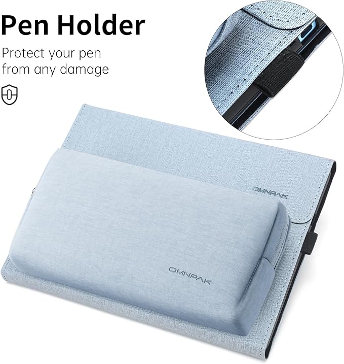 Omnpak Microsoft Surface Pro 11/10/9 Case, Lightweight Protective, Multiple Angle, Stylus Holder, Designed for Surface 11th Edition AI 2024/Pro 9 5G 13" 2022, Compatible with Type Cover Keyboard