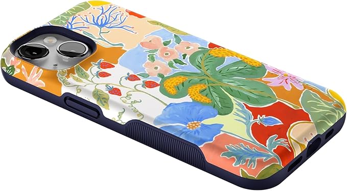 Casely iPhone 14 Case | Botanical Blooms | Floral Patchwork | Compatible with MagSafe | Bold Protective Design