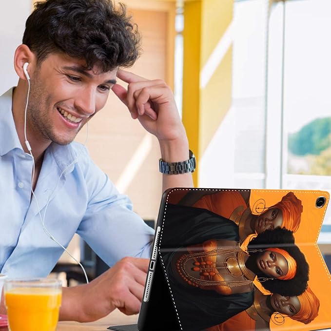 Case for Samsung Galaxy Tab A9 Plus 11 inch 2023，Slim Fit Foldable Standing Cover Case with Auto Sleep/Wake for Galaxy Tab A9+ 11’2023 (SM-X210/X216/X218)，Black Women