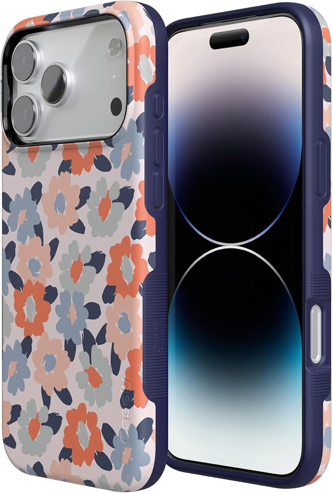 Casely iPhone 17 Pro Case | Field of Flowers | Pastel Floral | Compatible with MagSafe | Bold Protective Design