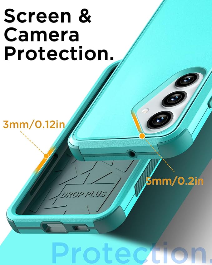 AICase for Samsung Galaxy S25 Plus Case,3-Layer Heavy Duty Pocket-Friendly Rugged Durable Military Grade Protection Shockproof/Drop Proof/Dust Proof Protective Cover for Galaxy S25 Plus 2025_3
