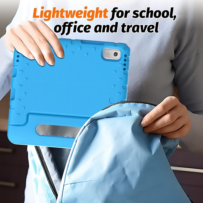 for Lenovo Tab M9 Case, New Kids Heavy Duty Cover with Convertible Handle Stand for Lenovo Tab M9 9.0 Inch 2023, Blue