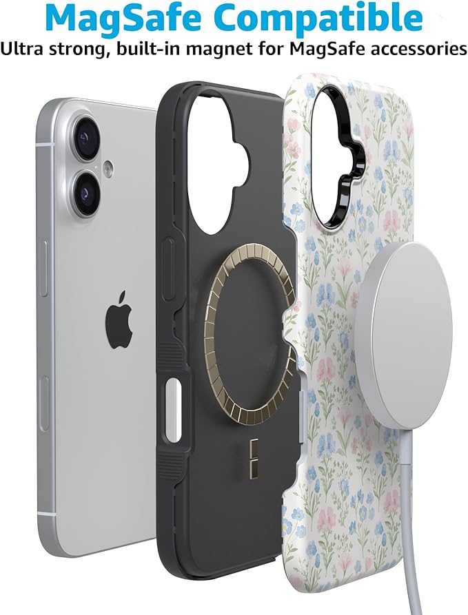 Casely iPhone 17 Case | Pastel Garden | Sunday Best | Compatible with MagSafe | Bold Protective Design