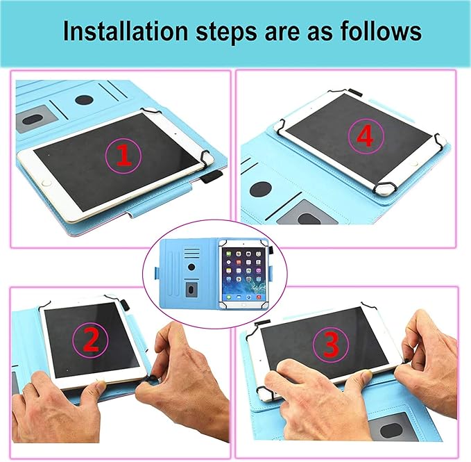 JZCreater 10 Inch Tablet Case, Universal 10 10.1 Inch Android Tablet Cover, Multi-Angle Viewing Stand Case for 9.5-10.5 Inch Tablet,Dream