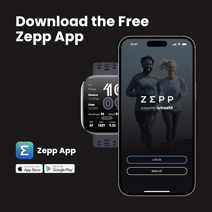 Amazfit Bip 6 Smart Watch 46mm, 14 Day Battery, 1.97" AMOLED Display, GPS & Free Maps, AI, Bluetooth Call & Text, Health, Fitness & Sleep Tracker, 140+ Workout Modes, 5 ATM Water-Resistance, Red