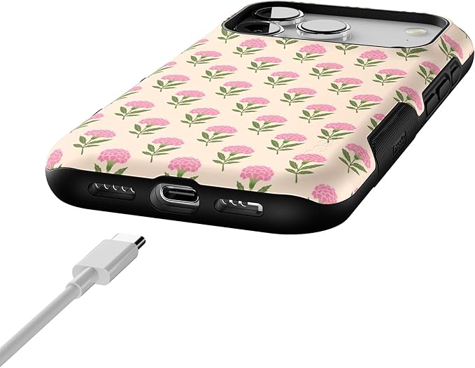 Casely iPhone 17 Pro Case | Jenna's Flowers | Fun on Weekdays | Bold Protective Design | Compatible with MagSafe