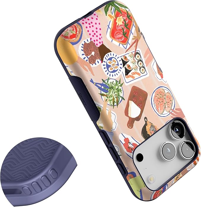 Casely iPhone 17 Pro Case | Picnic Party | Painted Collage | Bold Protective Design | Compatible with MagSafe