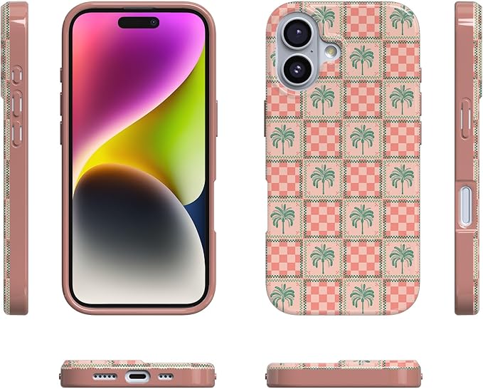 Casely iPhone 17 Case | The Social Club | Palm Beach | Compatible with MagSafe | Classic Ultra Slim Design