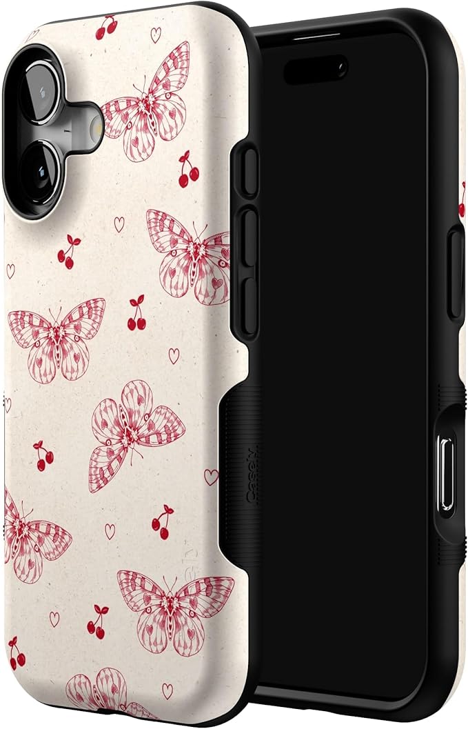 Casely iPhone 17 Case | Heart Flutters | Butterfly | Bold Protective Design | Compatible with MagSafe