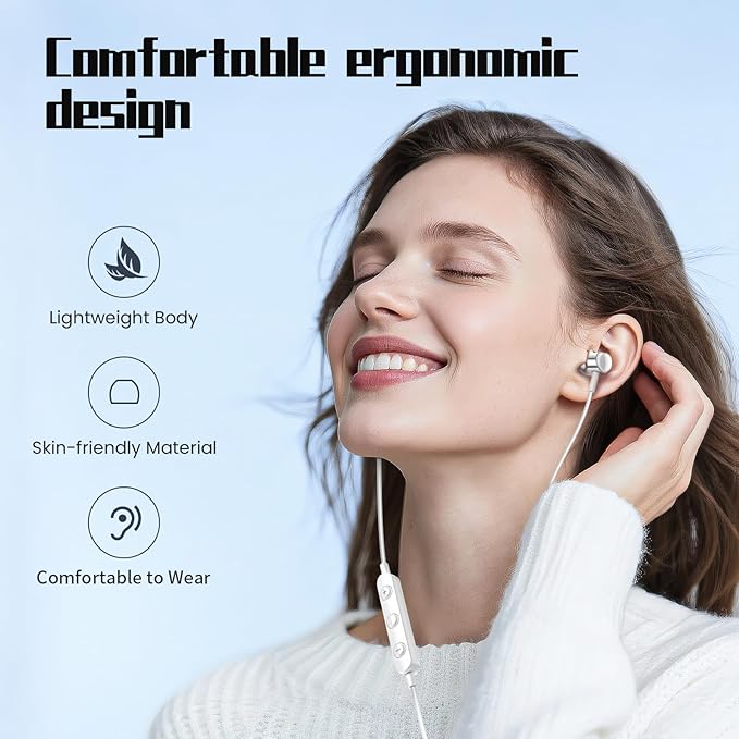 USB C Headphone for Samsung S25 S24 S23 Ultra FE S22 A55 A54 Wired Earbuds Magnetic in-Ear Type C Earphone with Mic Volume Control Stereo Noise Canceling Earbud for iPhone 17 Air 16 15 Pro Max Pixel 9