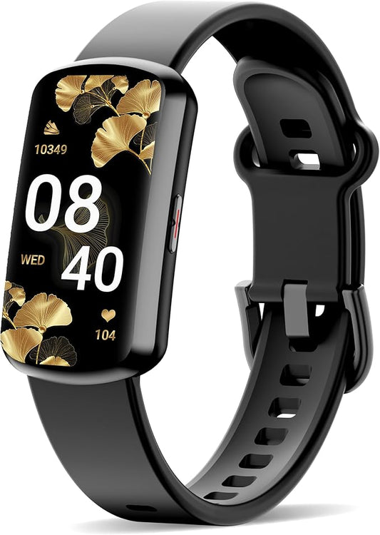 Health Fitness Tracker with 24/7 Heart Rate and Blood Pressure, Smart Watch with Blood Oxygen Monitor, 120+ Sport Mode, Sleep Tracking Waterproof Activity Tracker for Women Men