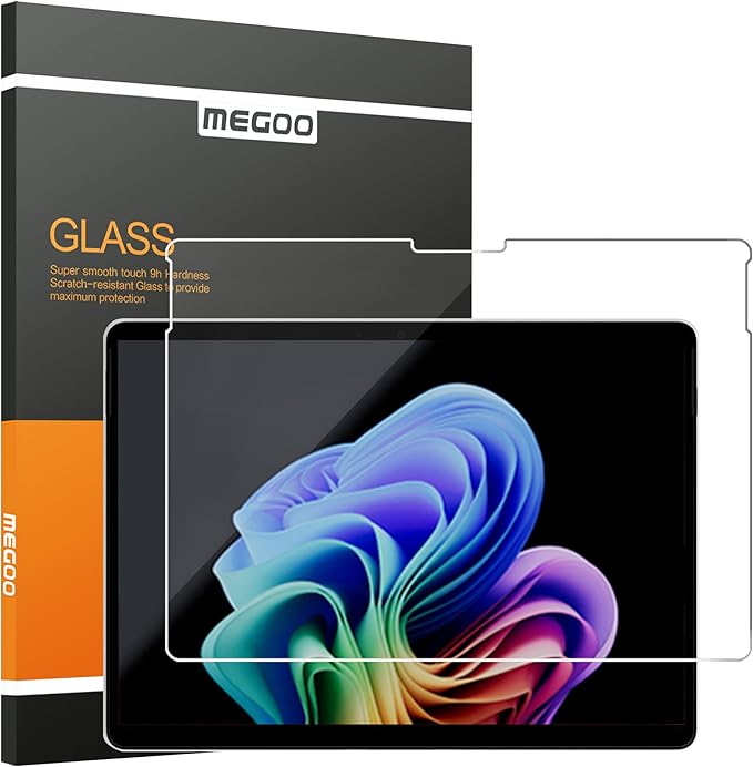 Megoo Glass Screen Protector for Surface Pro 11 13inch 2024, 9H/ Easy Installation/Scratch Resistant/Surface Pen compatible, Also for Microsoft Surface Pro 10/9/8/X