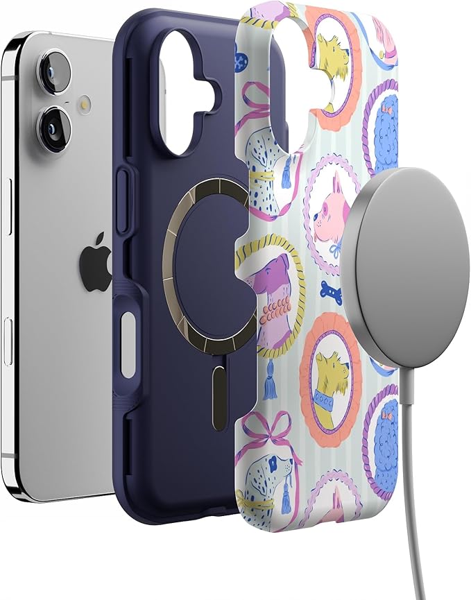 Casely iPhone 17 Case | Chateau Pups | French Dog | Bold Protective Design | Compatible with MagSafe