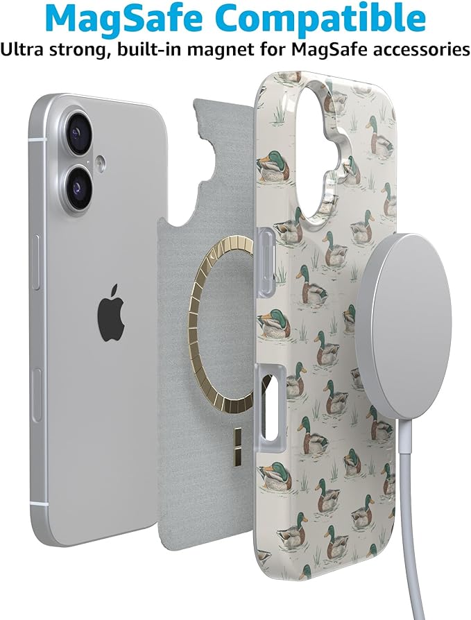 Casely iPhone 17 Case | Mallard & Co. | The Boyfriend Collection | Compatible with MagSafe | Classic Ultra Slim Design