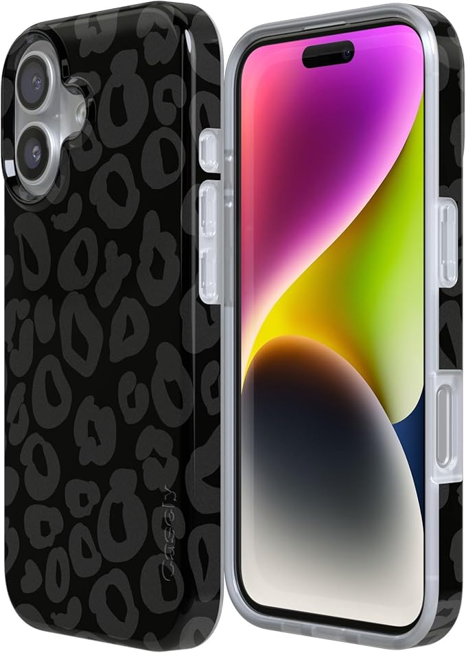 Casely iPhone 17 Case | Into The Wild | Black Leopard | Compatible with MagSafe | Classic Ultra Slim Design