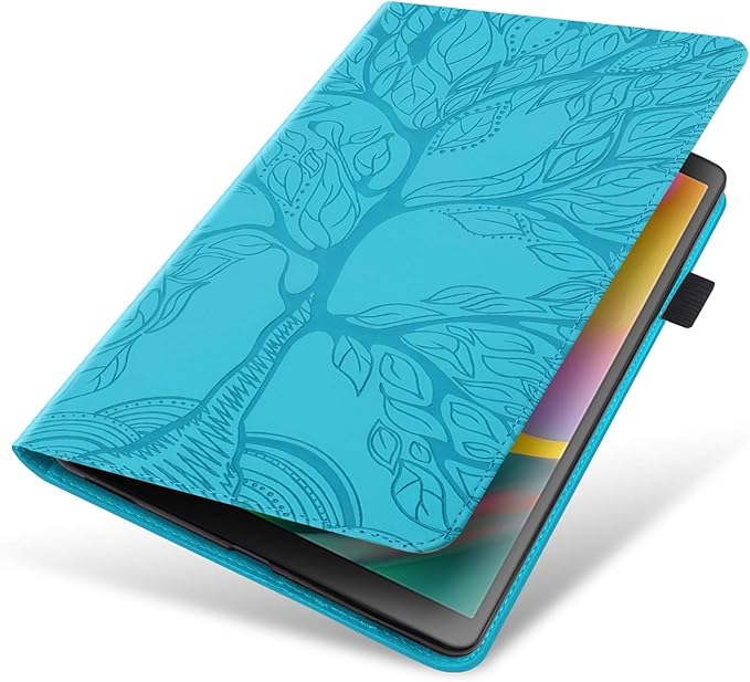 Case for Lenovo Tab M9 9.0 inch (TB-310FU, 2023 Released)，Slim Folding case Lightweight PU Leather Cover Flip Stand Shell with Card Holder for Lenovo Tab M9 9" 2023 Android Tablet-Turquoise