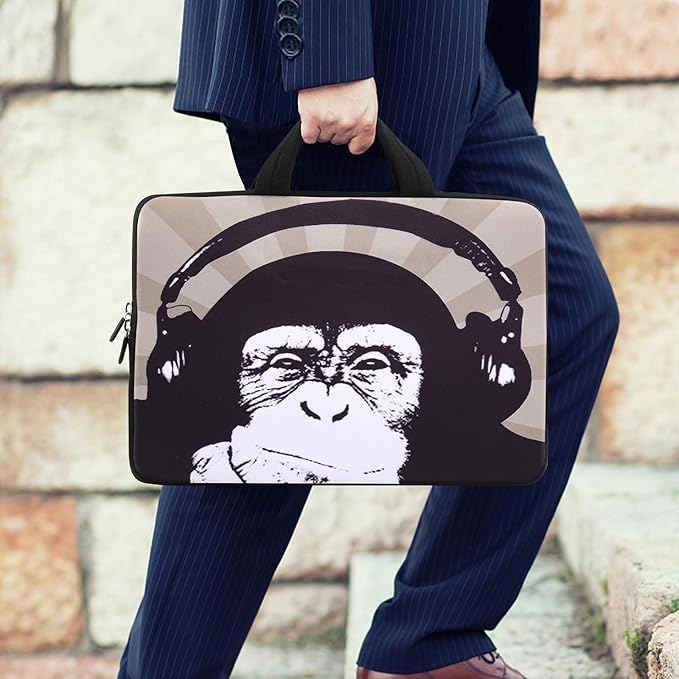 iColor 14 15 15.4 15.6 inch Laptop Handle Bag Computer Protect Case Pouch Holder Notebook Sleeve Neoprene Cover Soft Carring Travel Case for Dell Lenovo Toshiba HP Chromebook ASUS Acer Chimp ICB-09