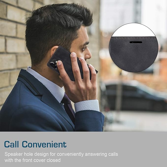 for iPhone 12 Mini Case 5.4", Flip Wallet Leather Case with Card Holder Magnetic Closure Shockproof Kickstand Protective Phone Cases Cover for iPhone 12 Mini,Black