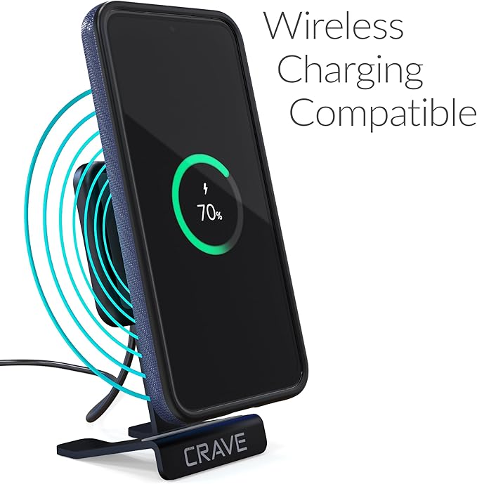 Crave Dual Guard Compatible with Samsung Galaxy S23 FE Case - Shockproof Protection with Dual Layer Design, Navy