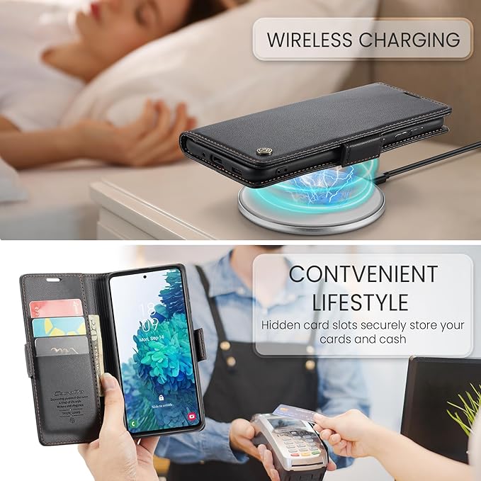 Case for Samsung Galaxy S20 FE Wallet Case, RFID Blocking PU Leather Flip Folio Cover Card Holder Kickstand Shockproof Phone Case Compatible with Samsung Galaxy S20 FE, Black